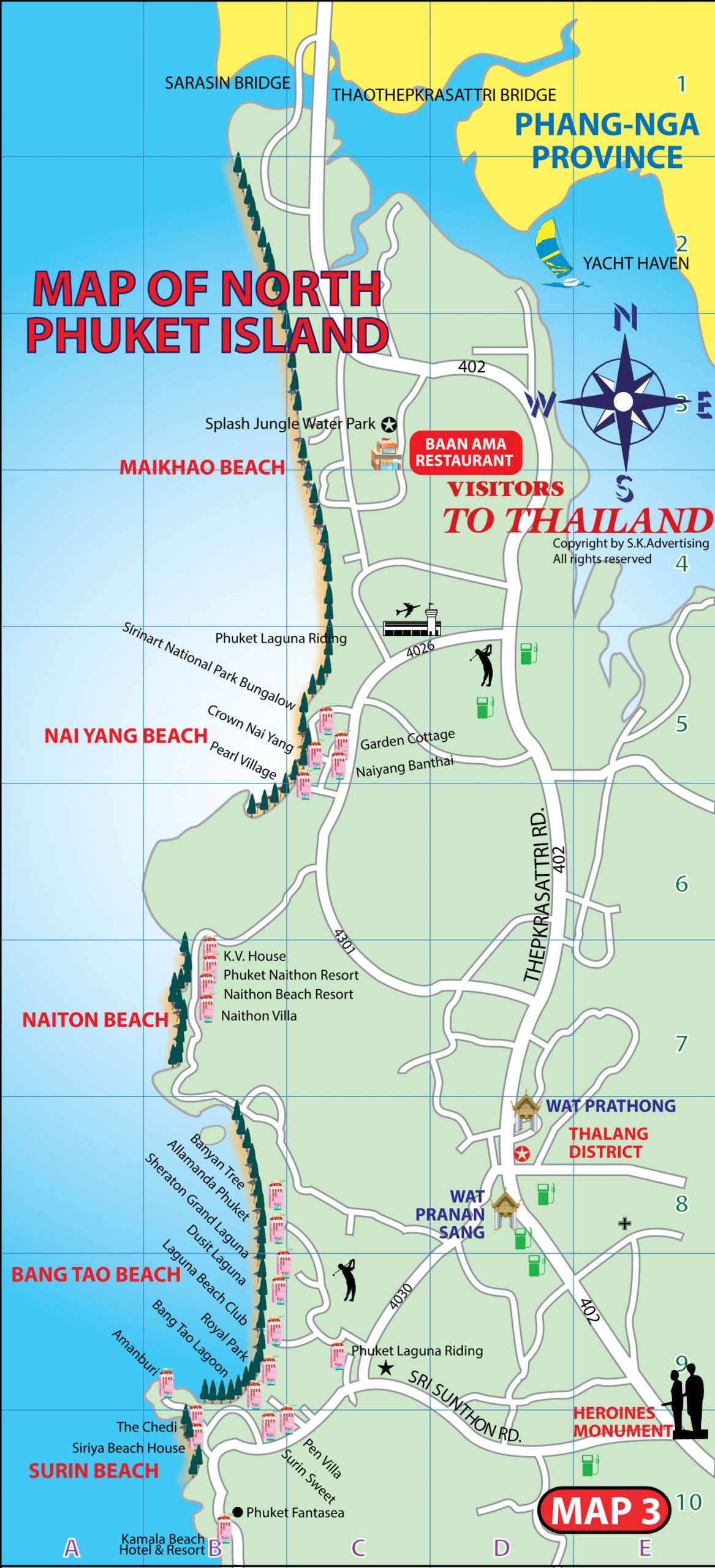 Mai Khao Beach Map